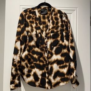 Barneys cheetah blouse
